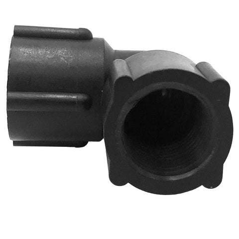 SHURflo ELF34P 5010237 3LL34 Hypro Pentair Polypropylene 3/4" X 3/4" NPT Female 90° Elbow Fitting
