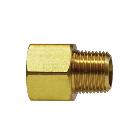 Midland Metal 28-195L 28195L Brass 1/2” X 3/8” NPT Extender Adapter Pipe Fitting