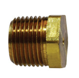 Midland Metal 28-202S 28202S Brass 1/4” NPT Solid Hex Head Plug Pipe Fitting