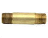 Midland Metal 28-140 28140 Brass 1/8” NPT Male X 1-1/2" Long Nipple Pipe Fitting