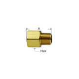 Midland Metal 28-190 28190 Brass 1/8” X 1/8” NPT Extender Adapter Pipe Fitting
