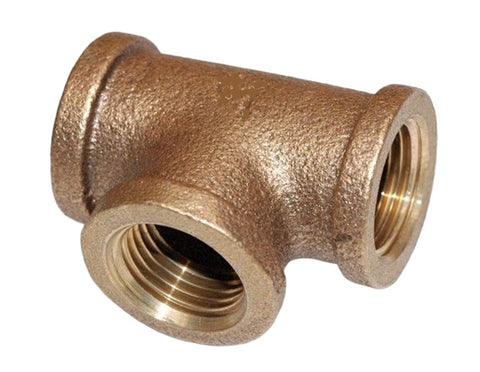 Midland Metal 44-255 44255 Marine Grade Bronze 1" NPT Female 3-Way Tee Fitting