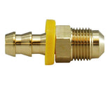 Midland Metal 30-271 30271 Brass 3/8" Push On Hose Barb X 5/16” Male SAE 45° Flare Adapter Fitting