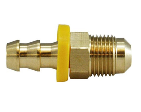 Midland Metal 30-271 30271 Brass 3/8" Push On Hose Barb X 5/16” Male SAE 45° Flare Adapter Fitting