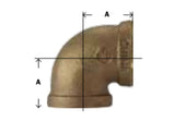 Midland Metal 44-100 44100 Marine Grade Bronze 1/8" NPT Female X 90° Elbow Fitting