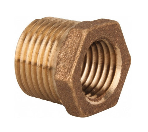Midland Metal 44-511 44511 Bronze 1" X 3/8" Reducing Hex Bushing Fitting - Second Wind Sales