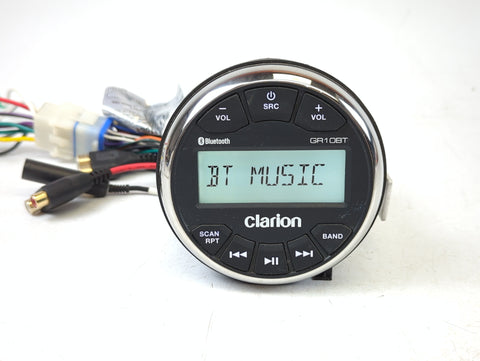 Clarion GR10BT Boat Marine USB MP3 WMA Bluetooth 3" Digital Media Receiver Stereo