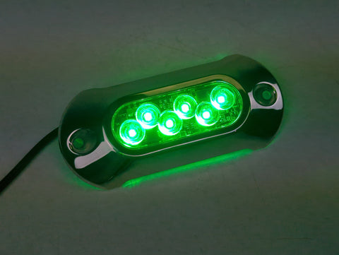 Attwood 65UW06G-1 LightArmor Boat Marine Surface Mount TACTICAL GREEN LED Underwater Light