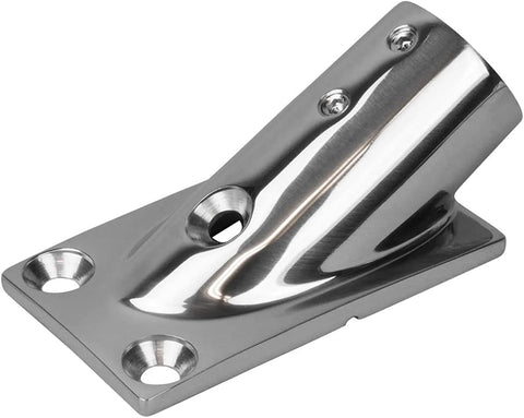 Sea Dog 281300-1 Marine 316 Stainless Steel 7/8" Rectangular Base 30° Hand Rail Fitting