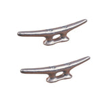 Sea Dog 040104-1 Flat Head 4" Hot Dipped Galvanized Open-Base Iron Cleat PAIR