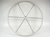Edson 645LE-36-5-GRAY Boat Sailboat 36" Leather Covered Rim Destroyer Steering Wheel