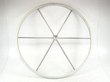 Edson 645LE-36-5-GRAY Boat Sailboat 36" Leather Covered Rim Destroyer Steering Wheel