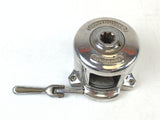 Barlow Size 2 Vintage Boat Sailboat Marine Chrome Plated Bronze Wire Halyard Winch