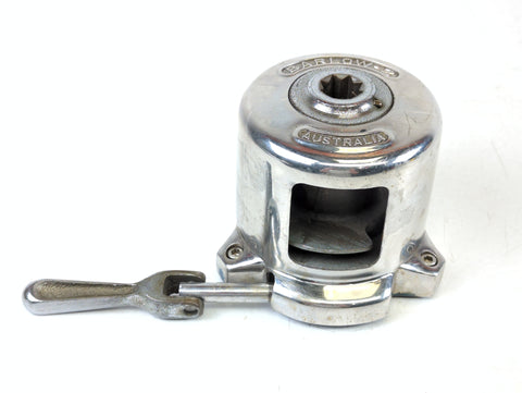 Barlow Size 2 Vintage Boat Sailboat Marine Chrome Plated Bronze Wire Halyard Winch