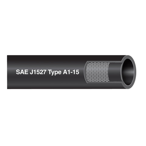Shields 16-368-0380 Type A1-15 3/8" ID X 2' Low Permeation Premium Marine Fuel Feed Hose