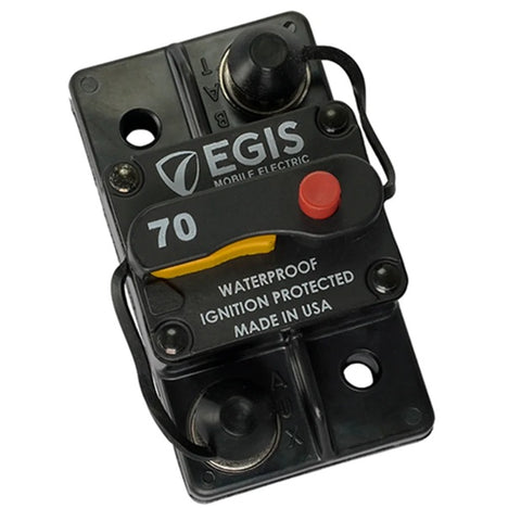 Egis 4703-070 285 Series Surface Mount Type III 70A Waterproof Circuit Breaker Blue Sea Systems 7185 Bussmann 285070F