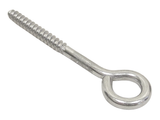 QMH 3193S-0575 Boat Marine Stainless Steel 3/16" X 3" Lag Screw Eye Bolt
