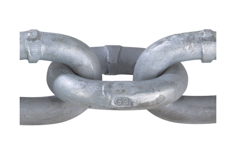 Peerless ACCO G30 1/4 Grade 30 Proof Coil ISO Galvanized Anchor Windlass Chain 400100432 Per Foot