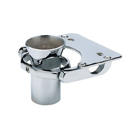 Seachoice  89181 Boat Marine Chrome Plated Solid Brass Chair Mount Fishing Rod Gimbal