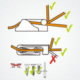 Sea Dog 002172-1 Clamcleat CL217MK2 Side Entry Starboard Fairlead 1/8" to 1/4" Deck Rope Cleat