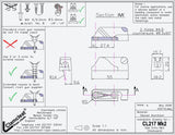 Sea Dog 002172-1 Clamcleat CL217MK2 Side Entry Starboard Fairlead 1/8" to 1/4" Deck Rope Cleat