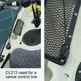Sea Dog 002130-1 Clamcleat CL213 Fine Line Starboard Black Nylon 1/16" to 3/16" Deck Rope Cleat