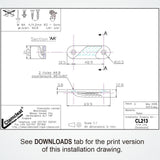Sea Dog 002130-1 Clamcleat CL213 Fine Line Starboard Black Nylon 1/16" to 3/16" Deck Rope Cleat