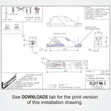 Sea Dog 002171-1 Clamcleat CL217MK1 Side Entry Starboard Fairlead 1/8" to 1/4" Deck Rope Cleat