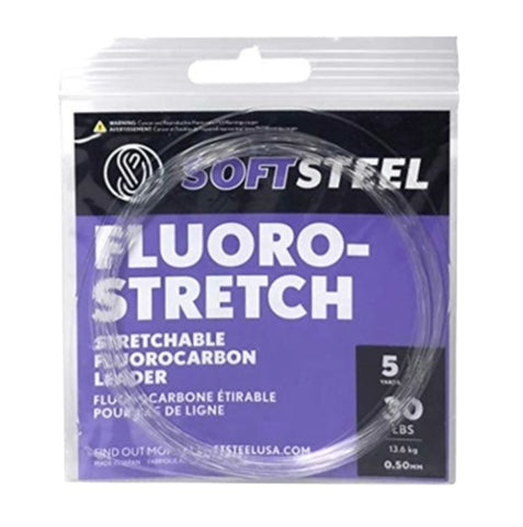Soft Steel SF-5-40 Fluoro-Stretch 5-Yard 40lb Single Shot Stretchable Fluorocarbon Leader
