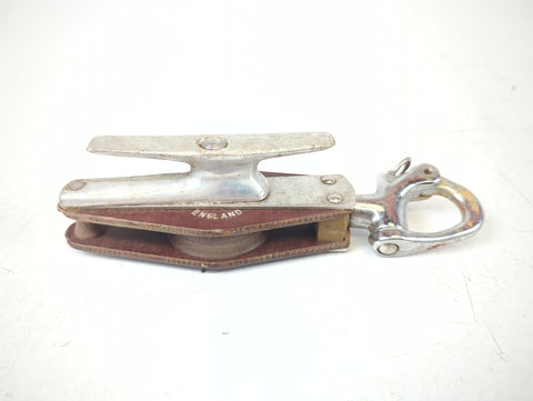 Lewmar Boat Sailboat Marine Vintage 50mm Tufnol Snap Pulley Cleat Block