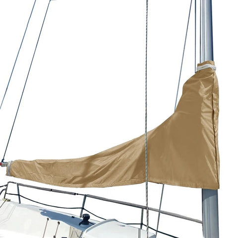 Harken H4892972 Boat Sailboat Medium 12'-14' Beige Marine Canvas Sail Cover 4892972