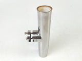White Water 53300SL Boat Marine Stainless Steel Clamp-On Tapered Fishing Rod Holder