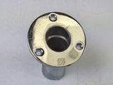 West Marine 967 Stainless Steel 25° Angled Flush Mount 1" Flag Pole Socket