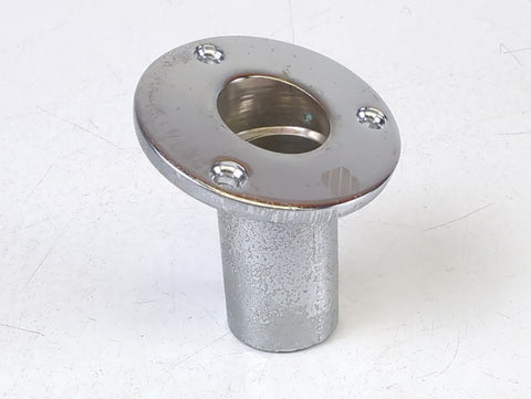 West Marine 967 Stainless Steel 25° Angled Flush Mount 1" Flag Pole Socket