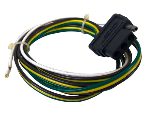Wesbar 002220 Flat 4-Way Connector 18" Color Coded Trailer Wire Wiring Harness