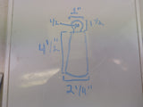 Sailboat Vintage Chrome Plated Brass Whisker Spinnaker Boom Pole Mast Side End Cap