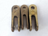 Wilcox Crittenden 3212 Boat Marine Solid Bronze 1/4" + 5/16" Rigging Jaw Toggle 3-Pack