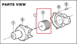 Jabsco 34742-0001 Breezie Junior 34739 34744 Flange Mount 3" Blower Wheel - Second Wind Sales