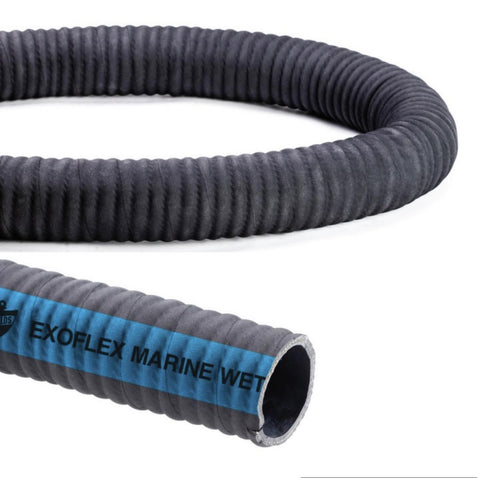Shields 16-254-1140 Exoflex Boat Marine 1-1/4" Corrugated Reinforced Wet Exhaust and Water Hose By the Foot