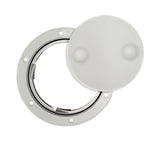 Rabud 4LAW Boat Marine 4" Arctic White Twist-N-Lock Deck Plate