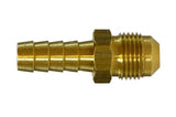 Midland Metal 32-081 32081 Brass 1/4" Hose Barb X 1/4" Male 45° SAE Flare Adapter Fitting Seafit 22325138