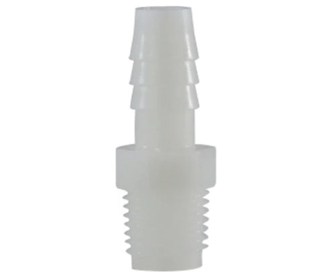 Midland Metal 33-014W 33014W Nylon 3/8" Hose Barb X 1/2" NPT Male Straight Adapter Fitting Seafit 1853886