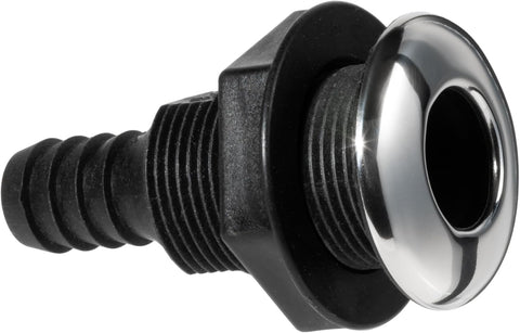 Whitecap S-3802 Marine Stainless Steel / Nylon 1” Mushroom Head Thru-Hull Fitting