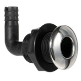 Whitecap S-3807 Marine Stainless Steel / Nylon 5/8” X 90° Mushroom Head Thru-Hull Fitting