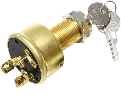 Sierra MP39080-1 Brass 1-1/8" 3 Position Conventional Off-Run-Start Ignition Switch ONLY