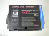 Standard Horizon HX870 Marine Floating Handheld GPS DSC VHF Radio with SBH-12 Charging Cradle