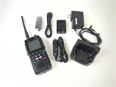Standard Horizon HX870 Marine Floating Handheld GPS DSC VHF Radio with SBH-12 Charging Cradle