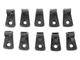 Taco 40-0900BN Boat Marine Black Nylon 1/2" X 1" Lashing Strap Bungee Tie-Down Anchor Hook 10-Pack