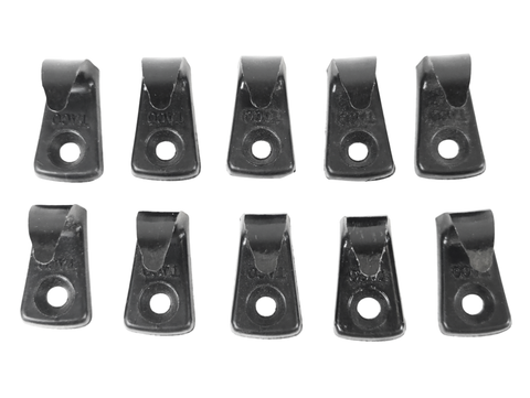 Taco 40-0900BN Boat Marine Black Nylon 1/2" X 1" Lashing Strap Bungee Tie-Down Anchor Hook 10-Pack