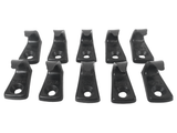 Taco 40-0900BN Boat Marine Black Nylon 1/2" X 1" Lashing Strap Bungee Tie-Down Anchor Hook 10-Pack
